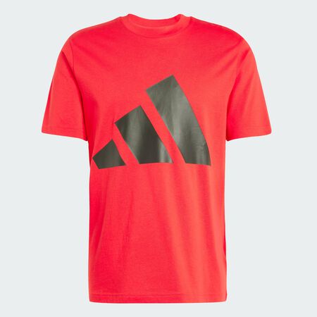 ADIDAS SPORTSWEAR Essentials Big Logo Tee Pure Ruby / Black MEN