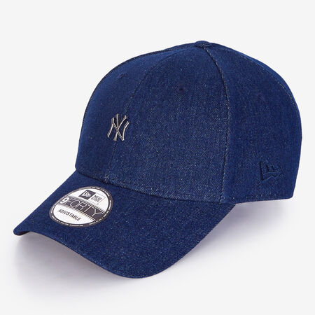 NEW ERA 9FORTY NY DENIM METAL LOGO BLUE MEN