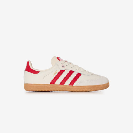 ADIDAS ORIGINALS samba SAMBA OG VALENTINE BEIGE/ROUGE CADET