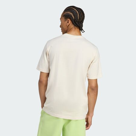 ADIDAS ORIGINALS TEE SHIRT ESSENTIAL BEIGE/BLANC HOMME