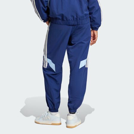 ADIDAS SPORTSWEAR Tiro Cut 3-Stripes Color Block Cuffed Pants Dark Blue / Glow Blue WOMEN