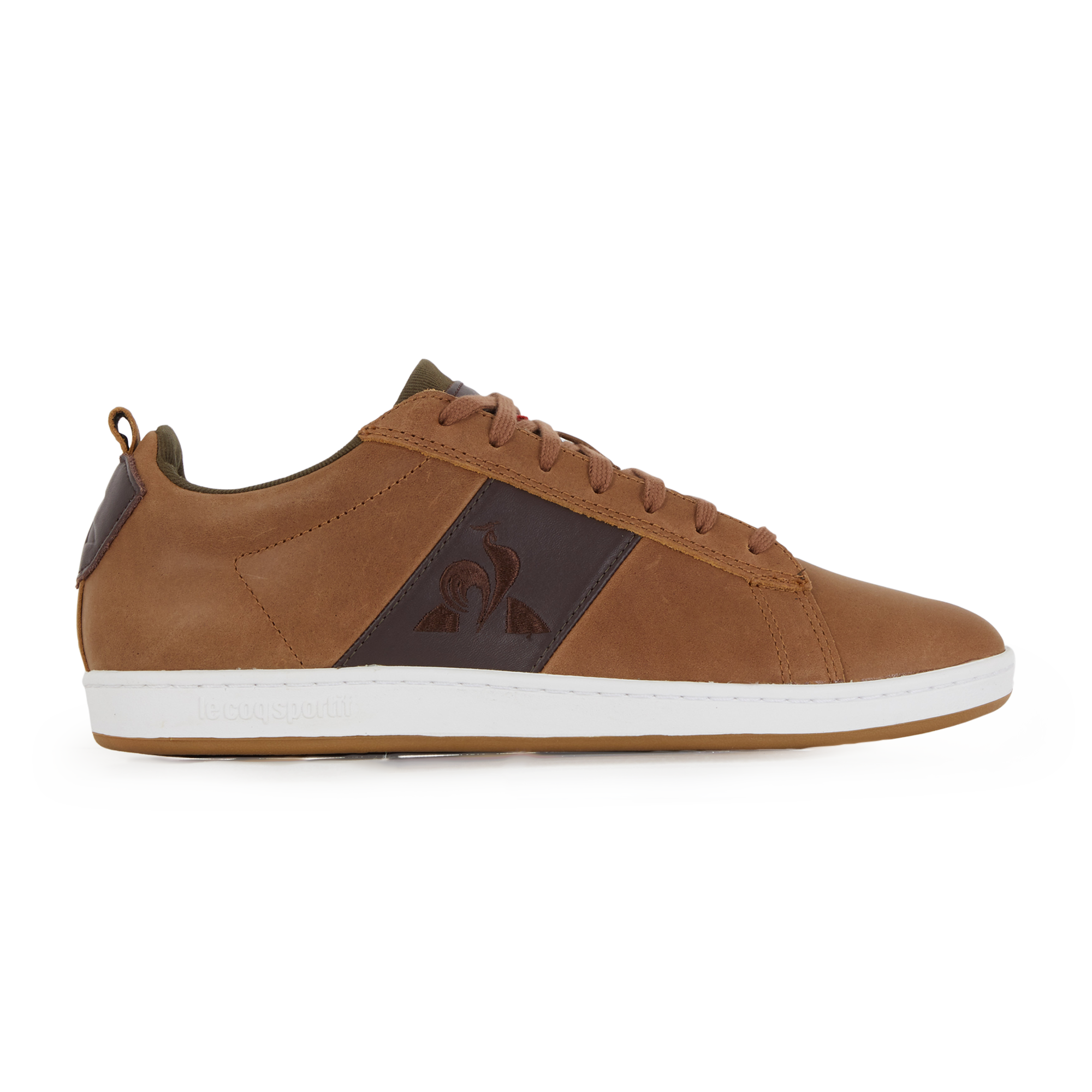 Baskets Le Coq Sportif Sneakers Marron Court Clean Coq Sportif
