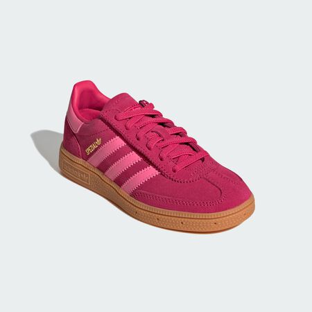 ADIDAS ORIGINALS Handball Spezial Comfort Closure Elastic Lace Shoes Kids Ruby Red / Lucid Pink / Gum BABIES