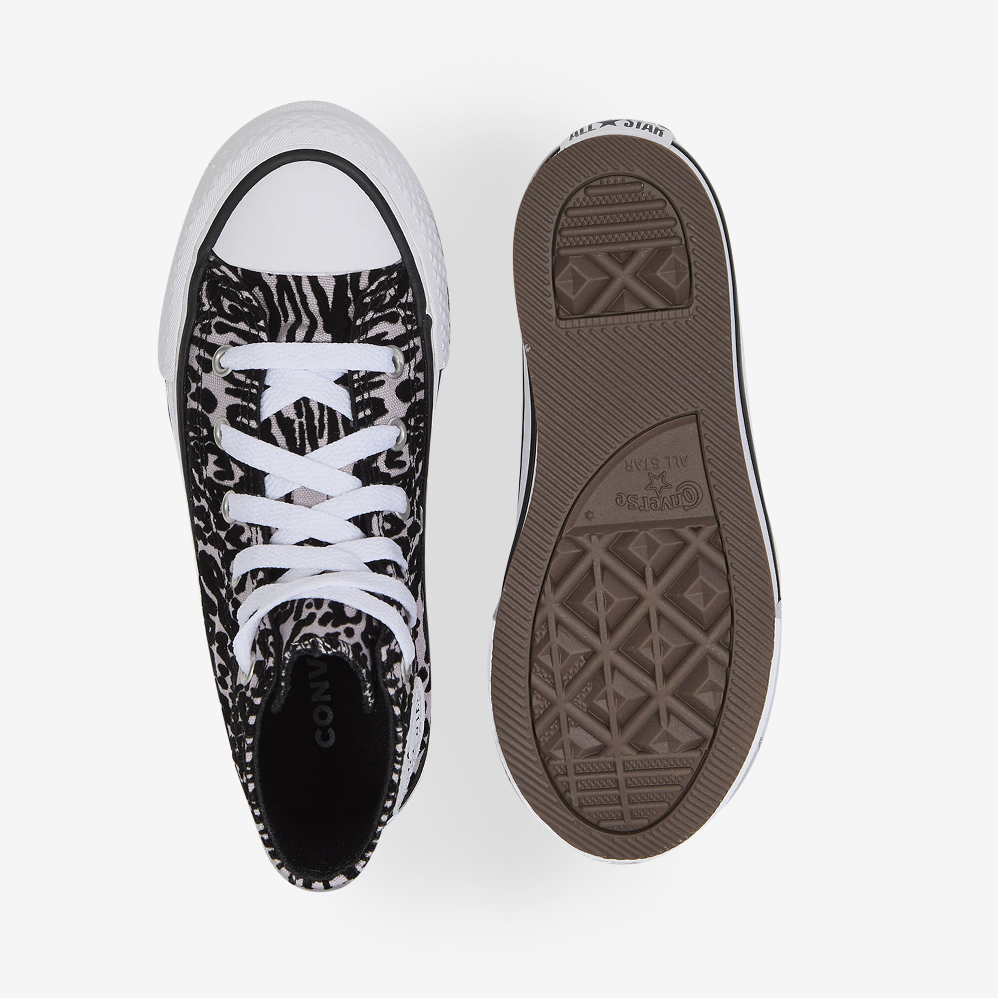 Chuck Taylor All Star EVA Lift Platform Flocked Leopard Print - vue 3