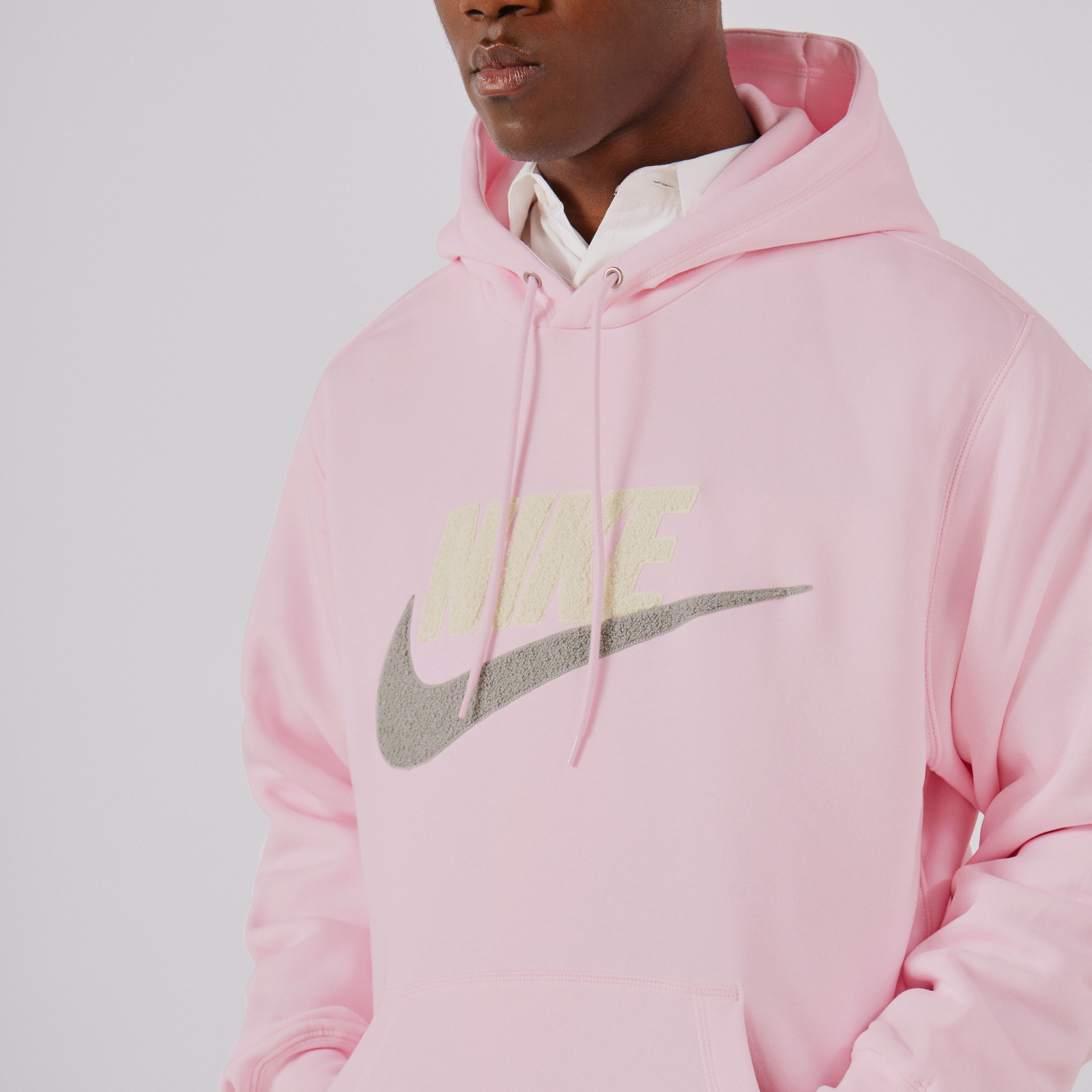 NIKE HOODIE CLUB BB FUTURA ROSE GRIS SWEATSHIRTS MEN Courir