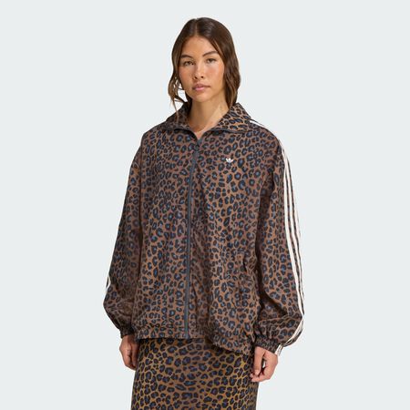 ADIDAS ORIGINALS Leopard Firebird Oversized Tracktop Multicolor WOMEN