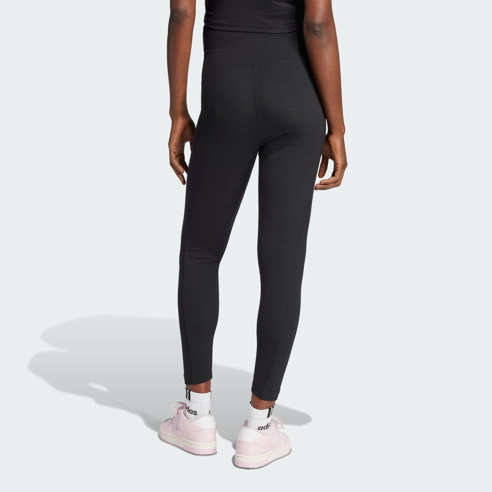ADIDAS SPORTSWEAR Rib High Waist 7 8 Leggings Maternity Black TROUSERS WOMEN Courir