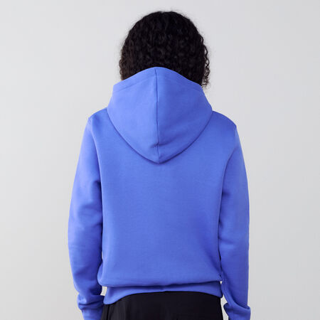 NIKE HOODIE CLUB CENTERED LOGO BLUE WOMEN