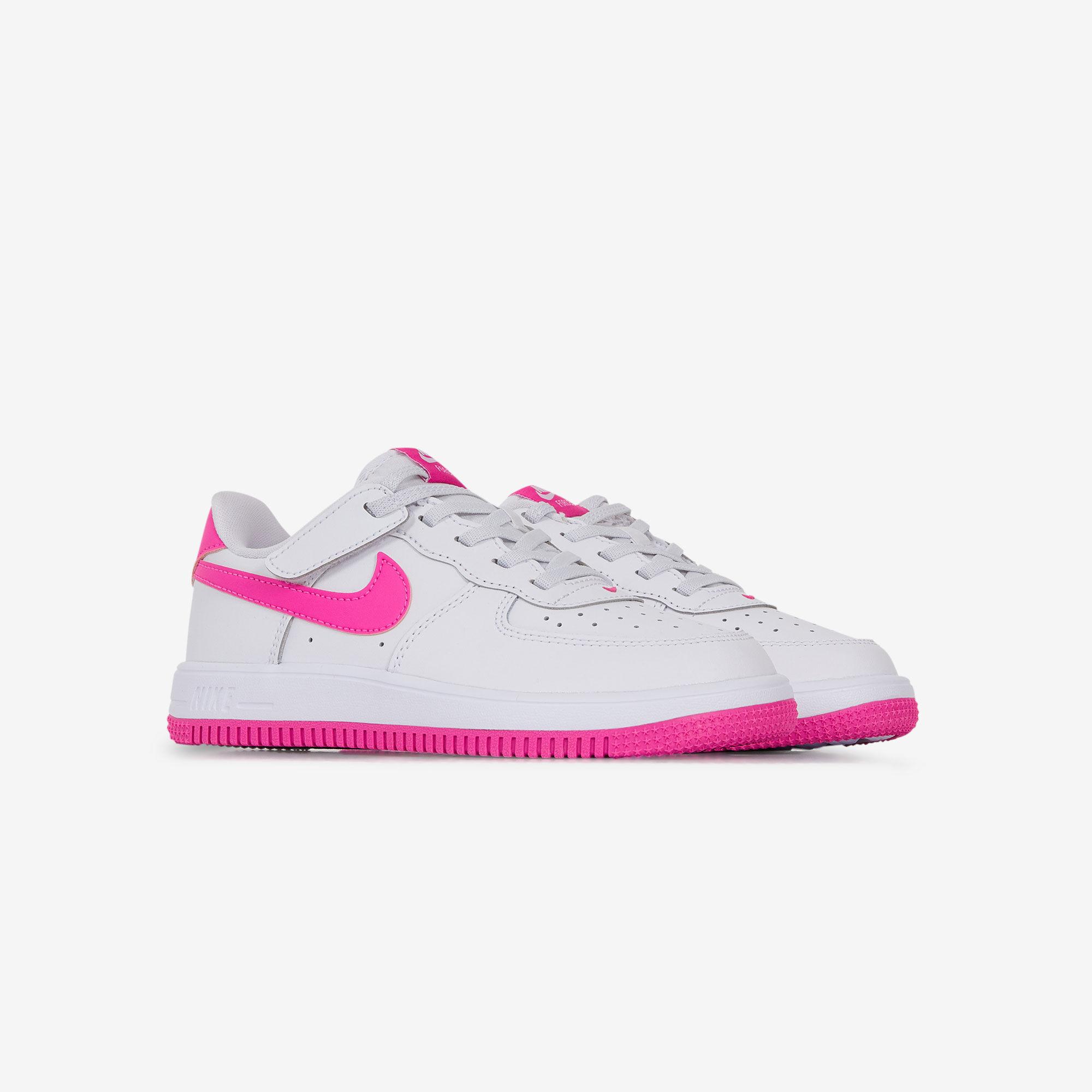 NIKE AIR FORCE 1 LOW CF SNEAKERS ENFANT BLANC ROSE SCRATCH Courir