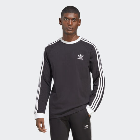 T-shirt manches longues 3 bandes Adicolor Classics : Black