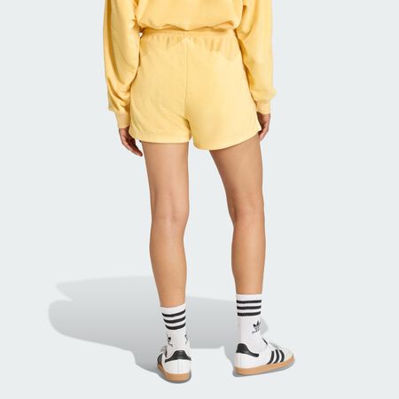 ADIDAS ORIGINALS TERRY TOWEL FIREBIRD SHORTS Orange Tint WOMEN