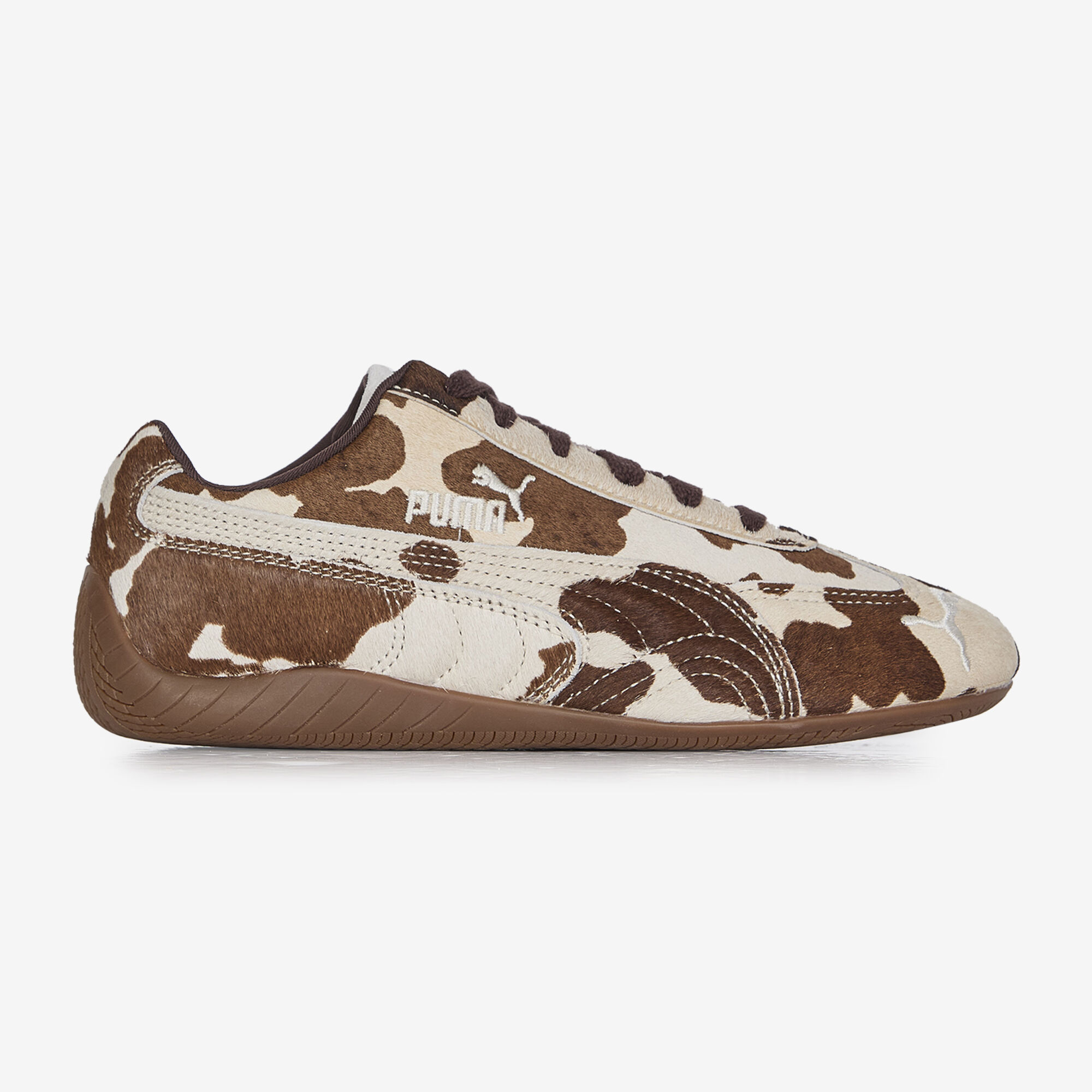 PUMA Sneakers Speedcat Cow Print Femme Chaussures Gum - vue 4