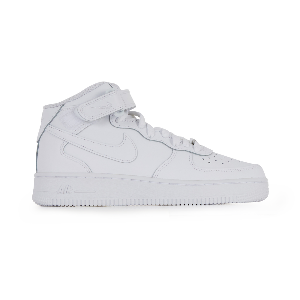 NIKE AIR FORCE 1 MID SNEAKERS ENFANT BLANC LACETS Courir