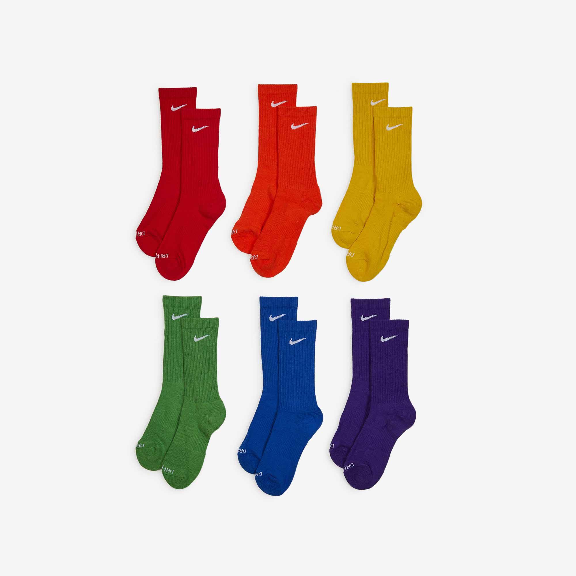 Chaussettes X6 Crew Cushion Rouge/bleu