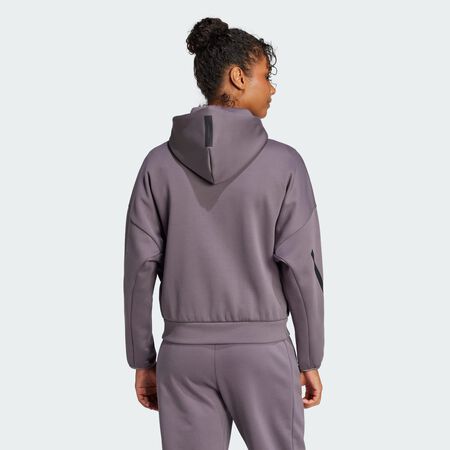 ADIDAS ORIGINALS Veste à capuche entièrement zippée adidas Z.N.E. Grey Strata FEMME