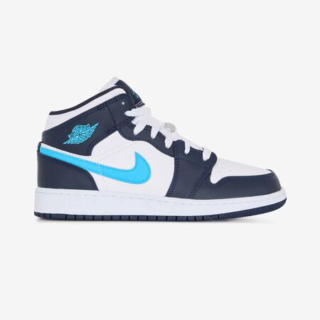 JORDAN air jordan 1 AIR JORDAN 1 MID WHITE/BLUE JUNIOR