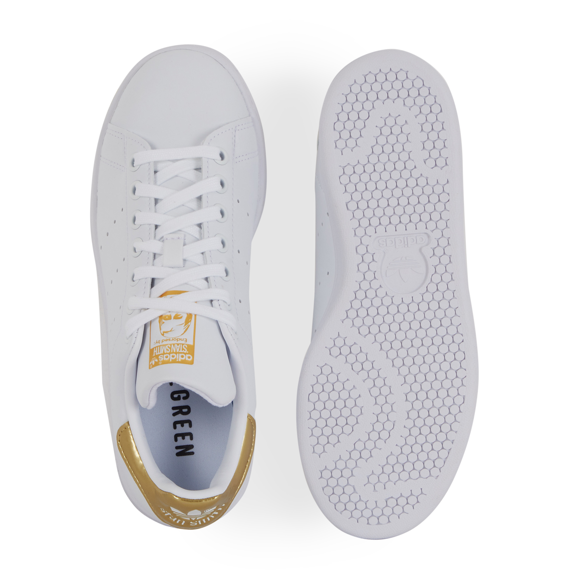 stan smith dorée et blanche