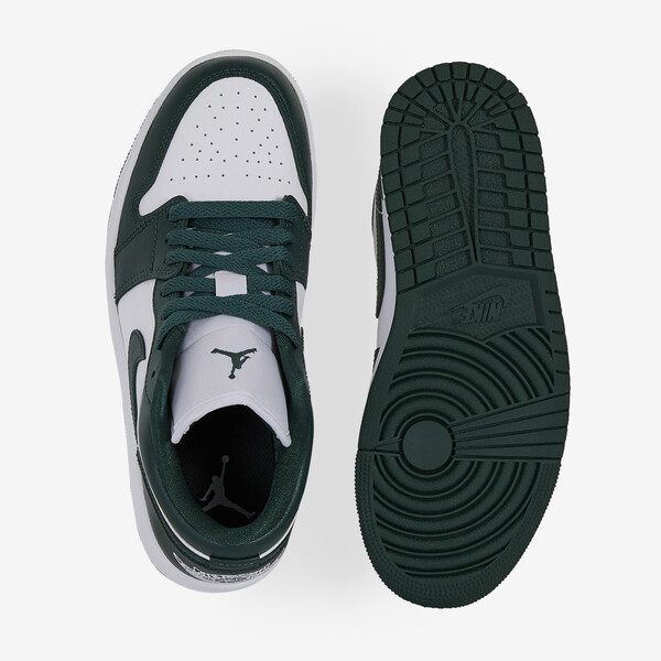 JORDAN AIR JORDAN 1 LOW GALACTIC JADE WHITE/GREEN - SNEAKERS WOMEN | Courir.com