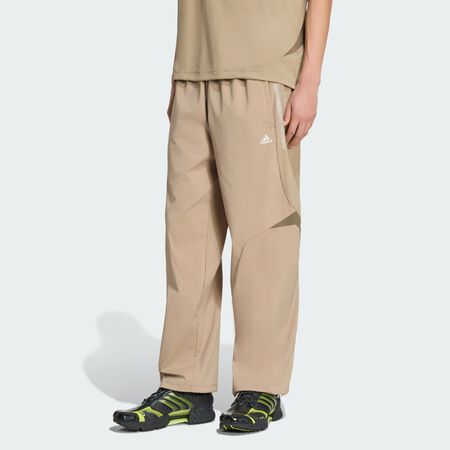 ADIDAS ORIGINALS F50 Loose Striped Track Pants Blanch Brown MEN