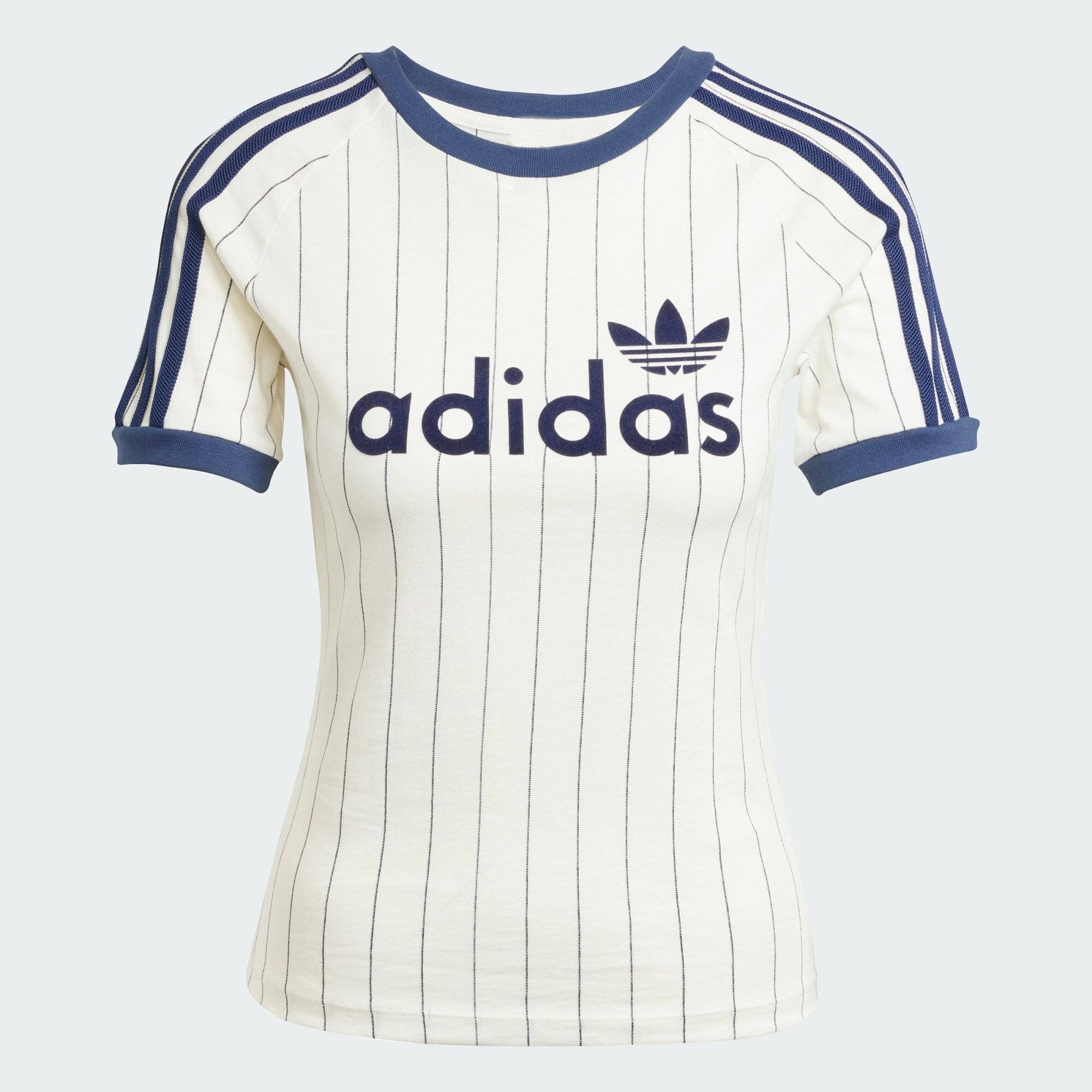 Tee Shirt Slim 3 Stripes  Beige/noir