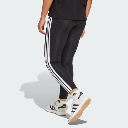 ADIDAS SPORTSWEAR Essentials 3-Stripes Cotton Leggings Black / White WOMEN
