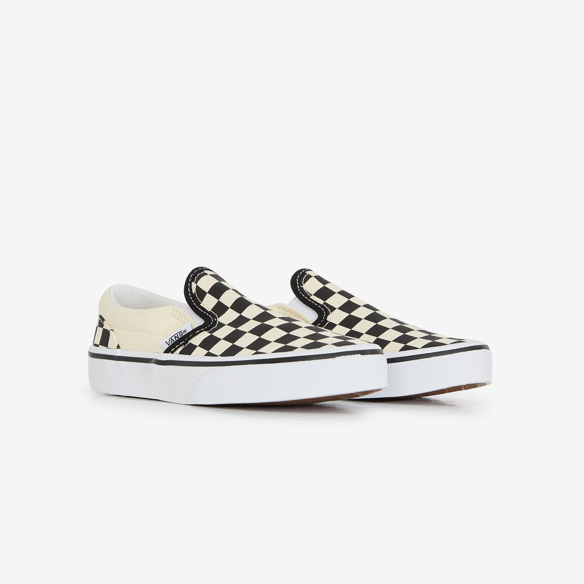 Classic Slip-on  Blanc/noir   - Enfant -