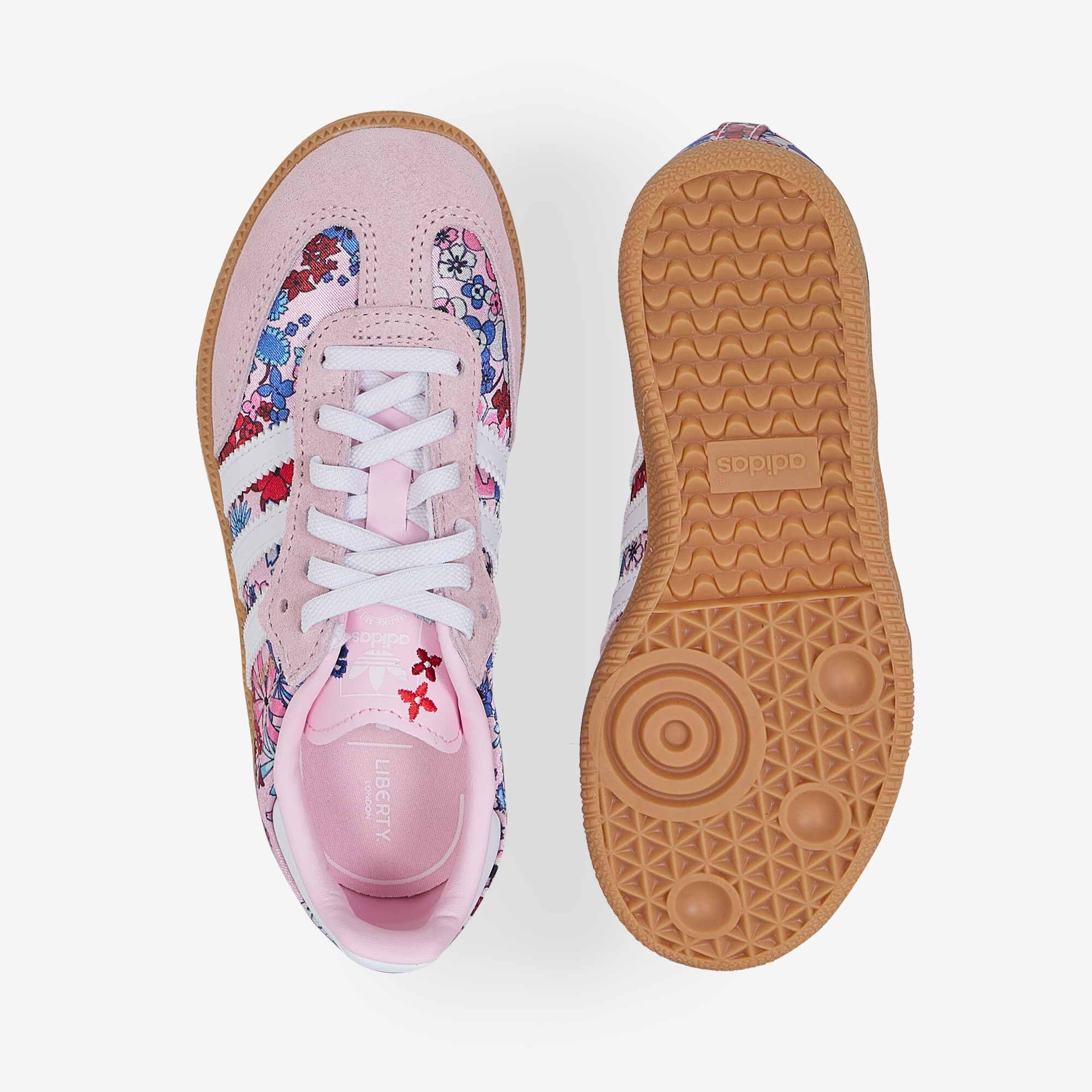 CHAUSSURE À LACETS ÉLASTIQUES SAMBA OG ADIDAS X LIBERTY LONDON COMFORT - vue 7