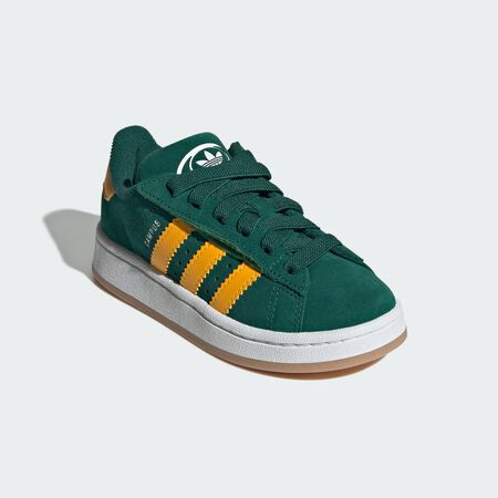 ADIDAS ORIGINALS Chaussure lacets &eacute;lastiques fermeture confortable Campus 00s Enfants Collegiate Green / Crew Yellow / Cloud White CADET