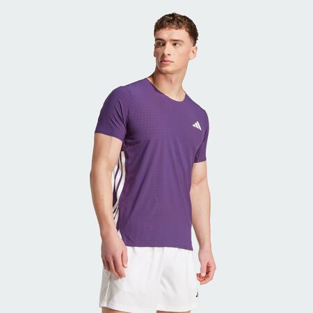 ADIDAS PERFORMANCE Adizero Running Tee Aurora Plum MEN