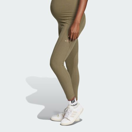 ADIDAS SPORTSWEAR Rib High-Waist 7/8 Leggings (Maternity) Olive Strata WOMEN