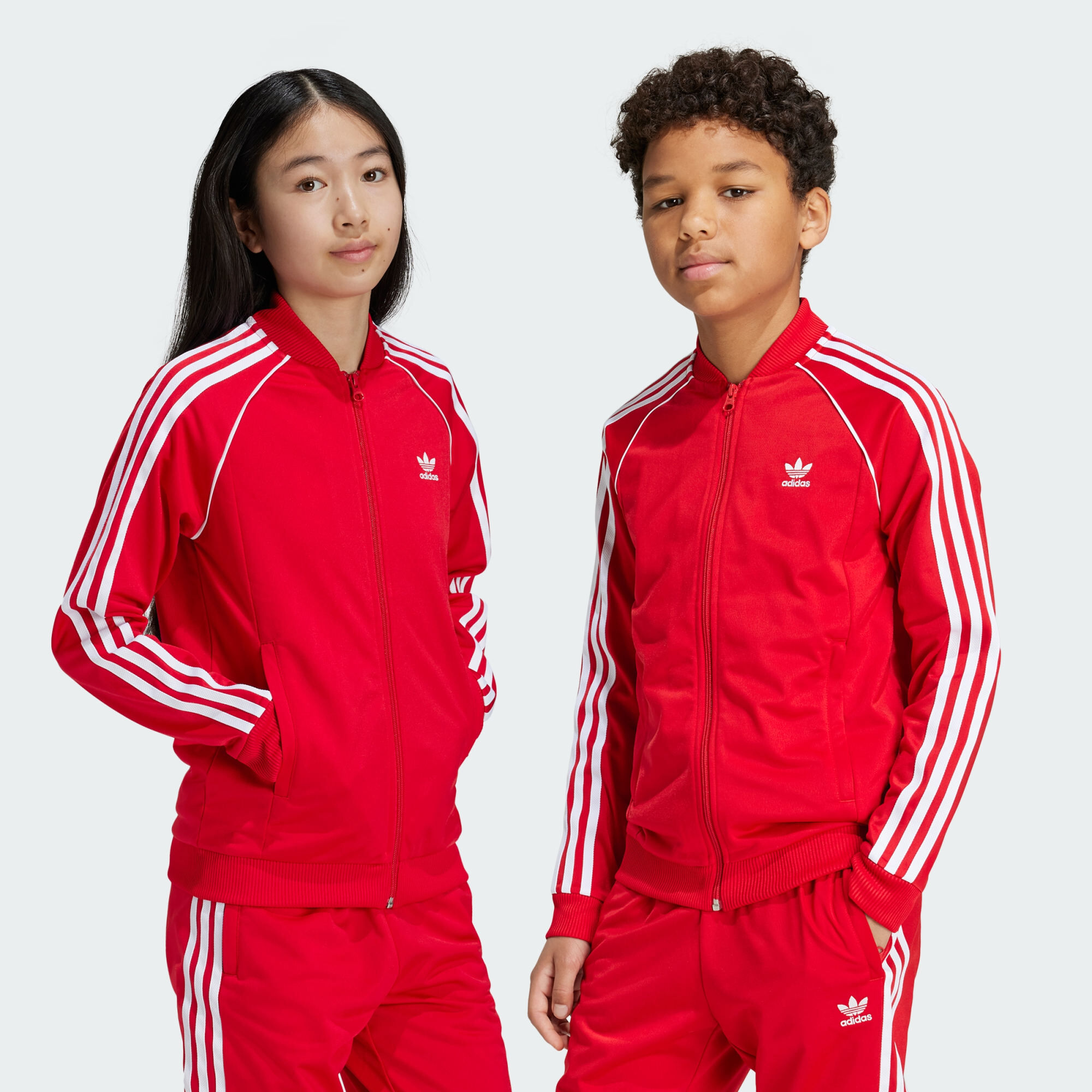 Tシャツ・カットソー adidas Adicolor SST Tracksuit Infant Red IX7623 Buy adidas Originals Red Adicolor SST Infant Kids Tracksuit