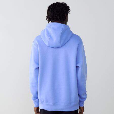 NIKE HOODIE CLUB SMALL LOGO BLUE/WHITE MEN