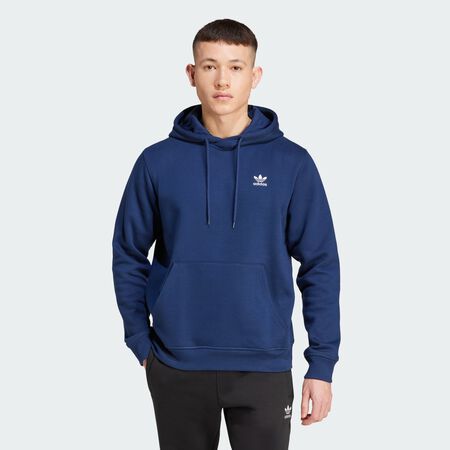 ADIDAS ORIGINALS HOODIE ESSENTIAL TREFOIL MARINE/BLANC HOMME