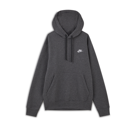 NIKE HOODIE CLUB SMALL LOGO GREY MEN