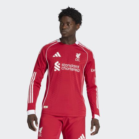 ADIDAS PERFORMANCE Liverpool FC 25/26 Long Sleeve Home Authentic Jersey Strawberry Red MEN