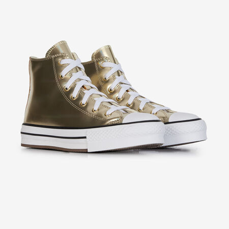 CONVERSE chuck taylor all star CHUCK TAYLOR ALL STAR EVA LIFT HI SHINE GOLD JUNIOR