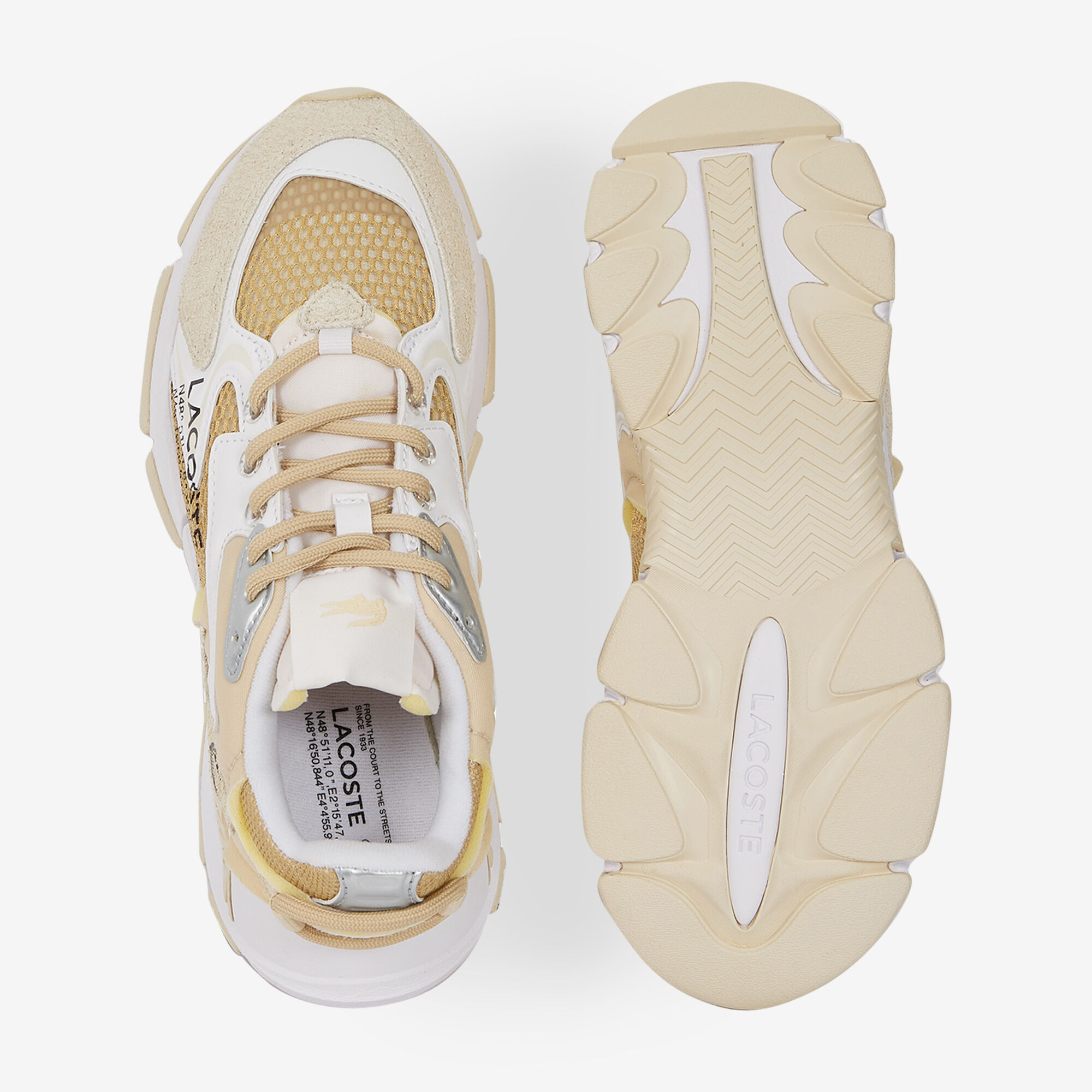 Tan lacoste shoes discount