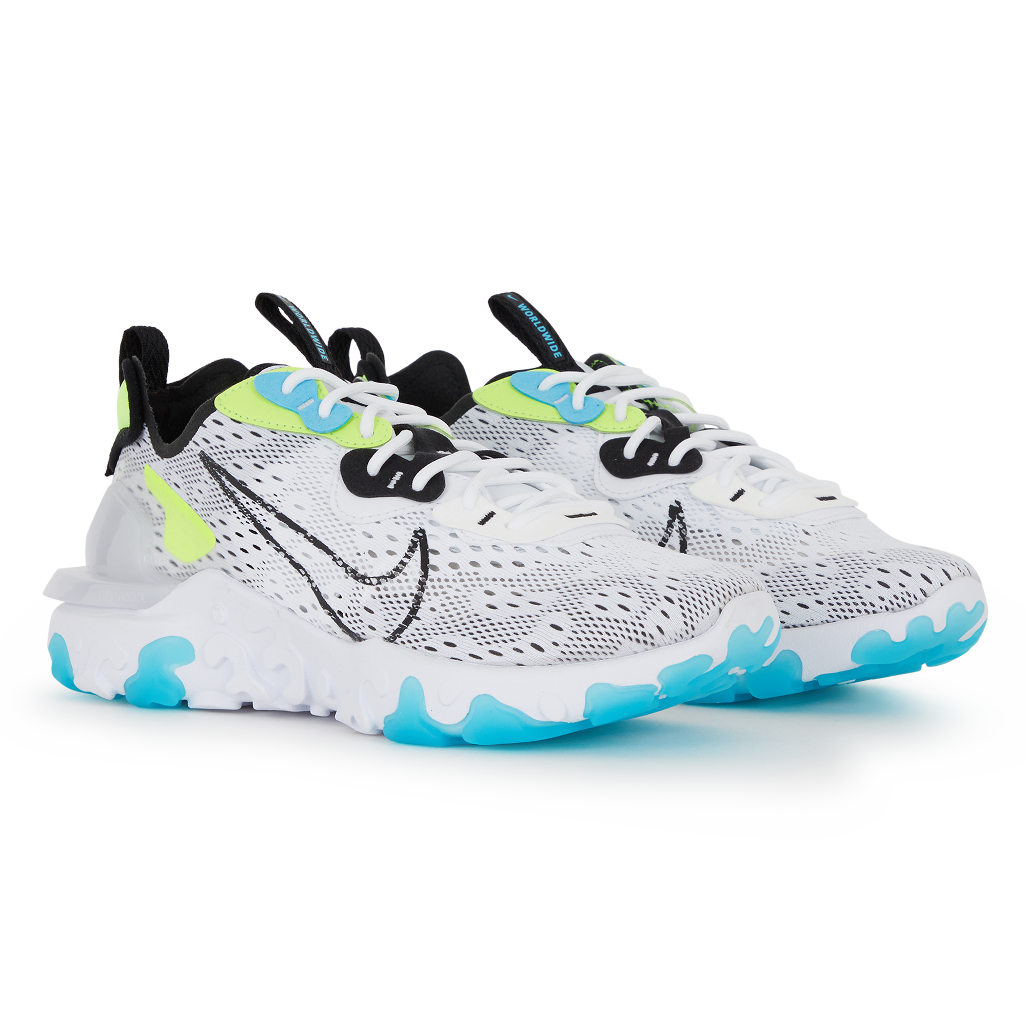 nike react bleu jaune