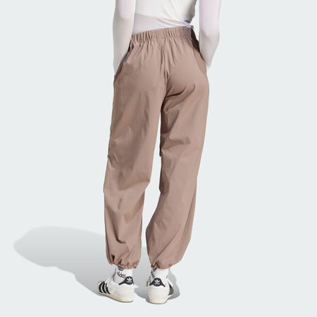 ADIDAS ORIGINALS Essentials Ripstop Parachute Pants Trace Brown WOMEN