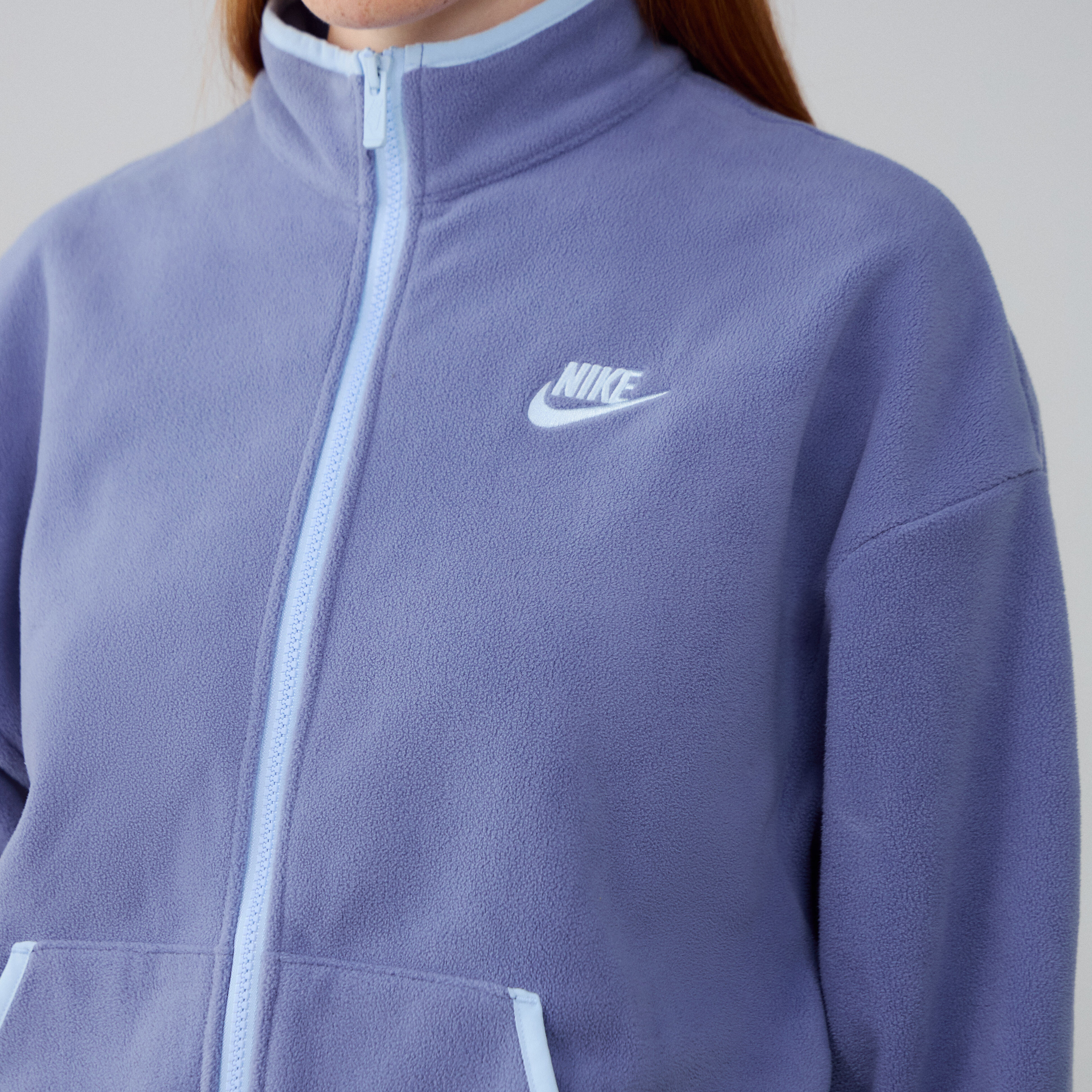 Jacket Fz Club Fleece Cozy  Bleu