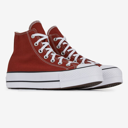 CONVERSE chuck taylor all star CHUCK TAYLOR ALL STAR LIFT HI ROUGE FEMME