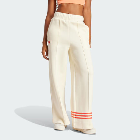 ADIDAS ORIGINALS Adicolor Neuclassics Track Pants Cream White / Real Coral WOMEN