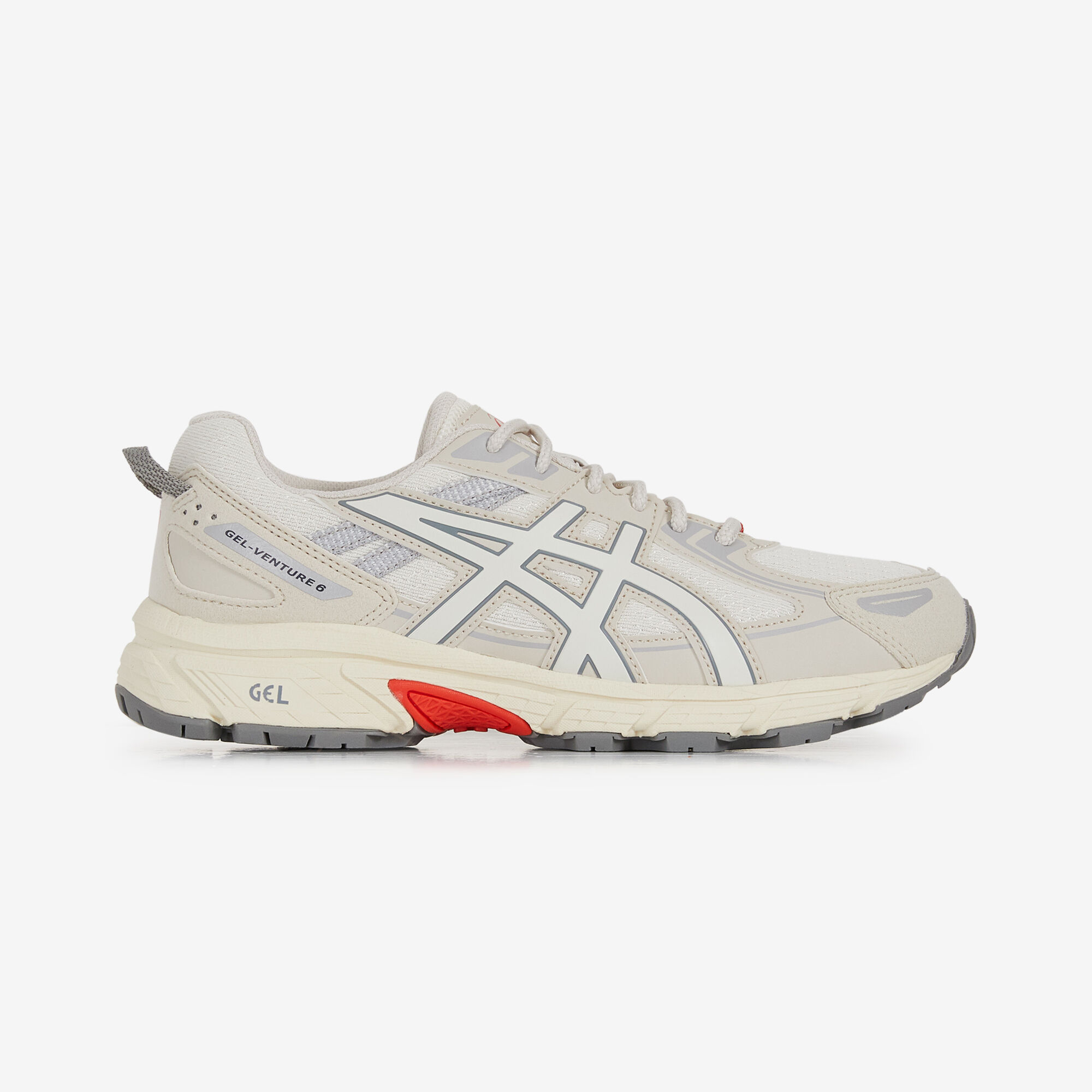 ASICS GEL VENTURE 6 BEIGE GRIS SNEAKERS ENFANT Courir
