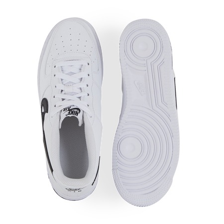 NIKE AIR FORCE 1 LOW SI SNEAKERS ENFANT BLANC NOIR LACETS Courir