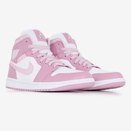 JORDAN air jordan 1 AIR JORDAN 1 MID WHITE/PINK WOMEN