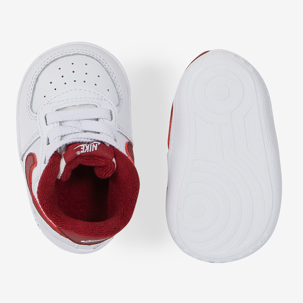 NIKE FORCE 1 CRIB BLANC/ROUGE - SNEAKERS KIDS | Courir.com