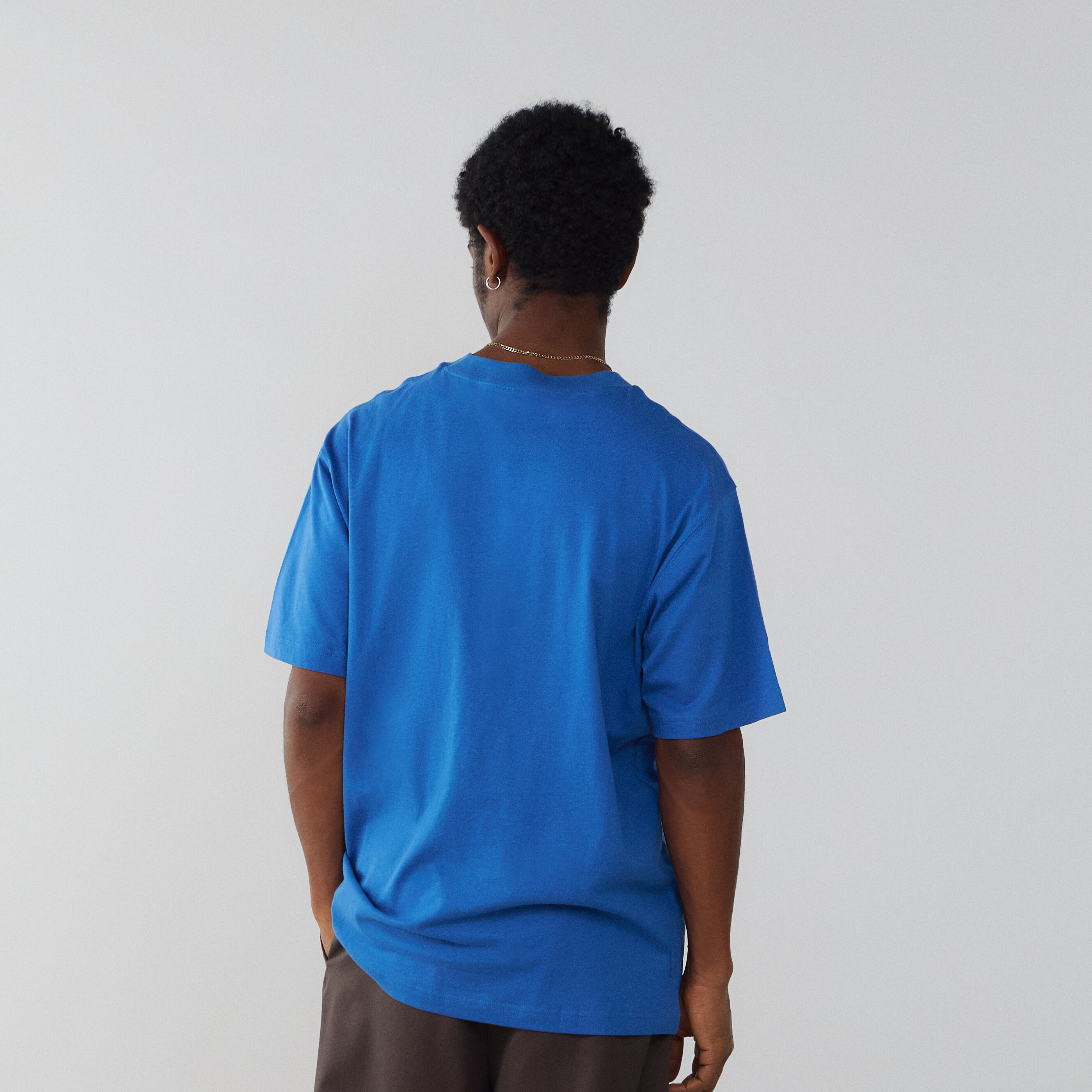 Tee Shirt Small Logo Essentials  Bleu/blanc