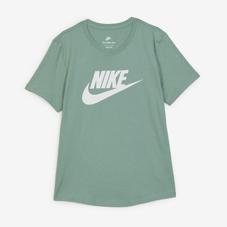 NIKE TEE SHIRT BIG SWOOSH ESSENTIAL BLEU/BLANC FEMME