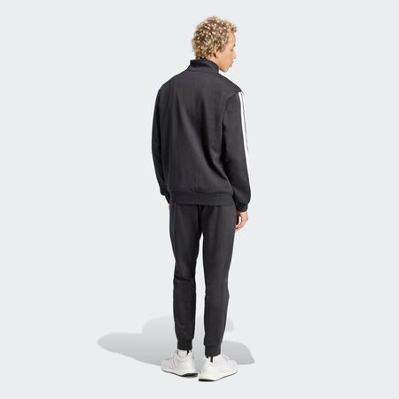 ADIDAS SPORTSWEAR Sportswear Basic 3-Stripes Fleece Track Suit Black MEN