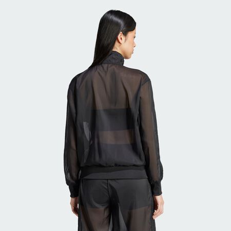ADIDAS ORIGINALS Veste de survêtement tissu transparent Adicolor Black FEMME